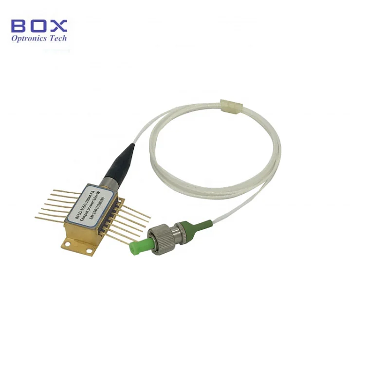 1550nm 100mw 100khz خطوط باریک DFB Diode Diode BTF با فیبر SM/PM